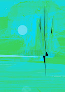 Anchored Mixed Media by Zsanan Studio