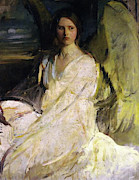 Angel Guardian Sitting 106 Mixed Media by Abbott Handerson Thayer