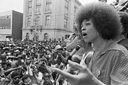 Angela Davis Addressing Rally Photograph by Bettmann