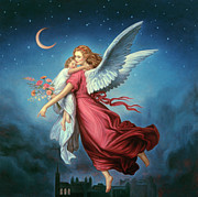 Angels 5 Painting by Edgar Jerins