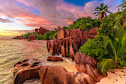Anse Source dArgent at dusk Photograph by Benny Marty Anse Source dArgent at dusk Photograph by Benny Marty