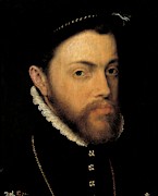 Antonio Moro / 'Philip II of Spain', 1555-1558, Flemish School, Oil on panel, 41 cm x 31 cm, P02118. Painting by Antonio Moro -c 1519-c 1576-