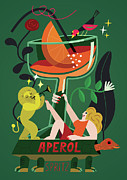 Aperol Spritz, 2017 Painting by Yuliya Drobova