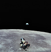 Apollo 11 Lm Ascent Stage In Lunar Orbit Photograph by Science Photo Library