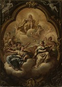 Apollo And Muses Painting by Paolo De Matteis