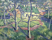 Apple Trees By Kasimir Malevich Drawing by Kasimir Malevich