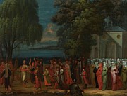 Armenian Wedding. Armeense bruiloft. Painting by Jean Baptiste Vanmour