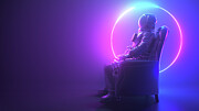 Astronaut Sitting In A Chair Photograph by Sebastian Kaulitzki/science Photo Library