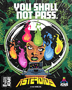 Atari X Asteroids (Edition #152) Digital Art by 50 Years of Atari NFT Collection by Butcher Billy