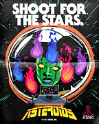 Atari X Asteroids (Edition #1884) Digital Art by 50 Years of Atari NFT Collection by Butcher Billy