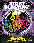 Atari X Asteroids (Edition #2298) Digital Art by 50 Years of Atari NFT Collection by Butcher Billy