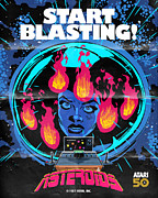 Atari X Asteroids (Edition #32) Digital Art by 50 Years of Atari NFT Collection by Butcher Billy