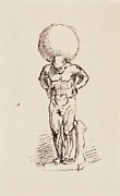 Atlas -veistos Drawing by Helene Schjerfbeck