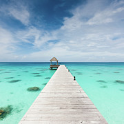Atoll Jetty Wooden Pier Fakarava French Photograph by Mlenny