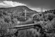 Autumn At Bear Mountain Bridge BW Photograph by Susan Candelario Autumn At Bear Mountain Bridge BW Photograph by Susan Candelario