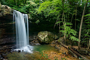 Autumn Equinox at Cucumber Falls Photograph by Amanda Jones