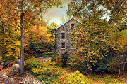Autumn Stone Mill Photograph by Jessica Jenney