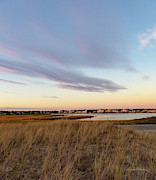 Autumn Sunset at West Dennis Beach Cape Cod Photograph by Michelle Constantine