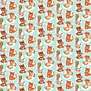 Baby animal pattern Drawing by CSA Images Baby animal pattern Drawing by CSA Images