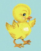 Baby Chick Drawing by CSA Images Baby Chick Drawing by CSA Images