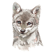 Baby Wolf Painting by Patricia Pinto Baby Wolf Painting by Patricia Pinto