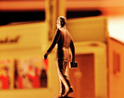Back View of Man Walking Drawing by CSA Images