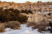 Badlands National Park In Winter Photograph by Science Photo Library