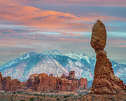 Balance And La Sal Mountains Photograph by Tim Fitzharris