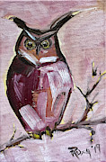 Barn Owl Painting by Roxy Rich