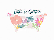 Bathe In Gratitude- Art by Linda Woods Mixed Media by Linda Woods