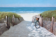 Beach Bike 2 Painting by Zhen-huan Lu