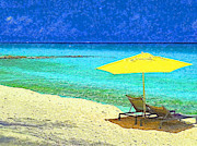 Beach Break on Bimini - Impressionism Digital Art by Island Hoppers Art