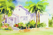 Beach Cottage I Painting by Jane Slivka