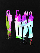 Beatles Watercolor II Mixed Media by Naxart Studio