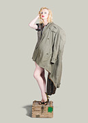 Beautiful military pinup girl. Classic beauty Photograph by Jorgo Photography