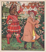 Beauty And The Beast Pl. 01 Painting by Walter Crane