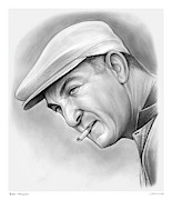 Ben Hogan Drawing by Greg Joens
