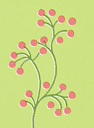 Berries on Branches Drawing by CSA Images Berries on Branches Drawing by CSA Images