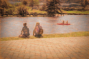 BFFs at the river Photograph by Bill Posner