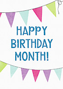 Birthday Month Flags- Art by Linda Woods Digital Art by Linda Woods