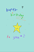 Birthday Star Drawing by Ashley Rice Birthday Star Drawing by Ashley Rice