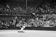 Bjorn Borg Kneeling In Stadium After Win Photograph by Bettmann