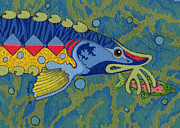 Blessed Sturgeon Painting by Chholing Taha