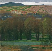 Blick Von Heiligenstadt Auf Den Nussberg Painting by Carl Moll