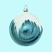 Blue Christmas Ornament Drawing by CSA Images Blue Christmas Ornament Drawing by CSA Images