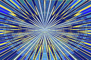 Blue Star Oval Abstract Digital Art by Tom Janca Blue Star Oval Abstract Digital Art by Tom Janca