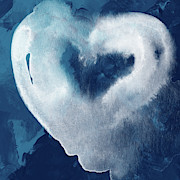 Blue Valentine- Art by Linda Woods Mixed Media by Linda Woods Blue Valentine- Art by Linda Woods Mixed Media by Linda Woods