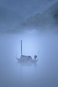 Boat On The River Photograph by Woo Jung Choi