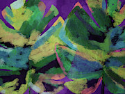 Bold Tropical Dreams- Art by Linda Woods Mixed Media by Linda Woods