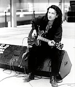 BONO in U2 RATTLE AND HUM -1988-. Photograph by Album